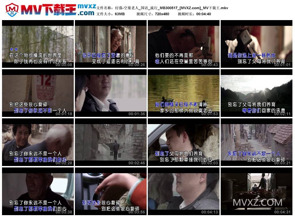 付强-空巢老人_国语_流行_MB300517